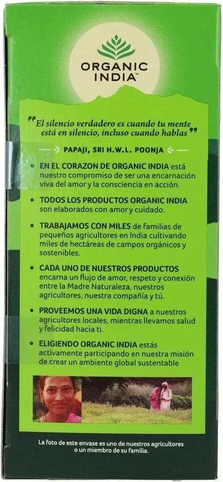 Organic India Wellness Tulsi Tea 25 Teabags - Pack of 5  Free Shipping